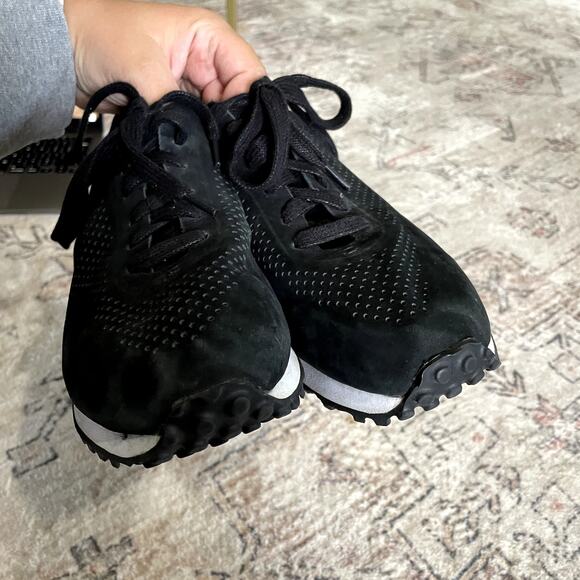 Greats Black Suede Perforated Leather Sneakers Men\'s US 9.5 EUC main image 4